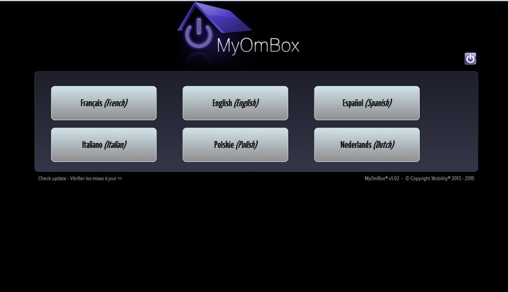 Page d'installation de myombox